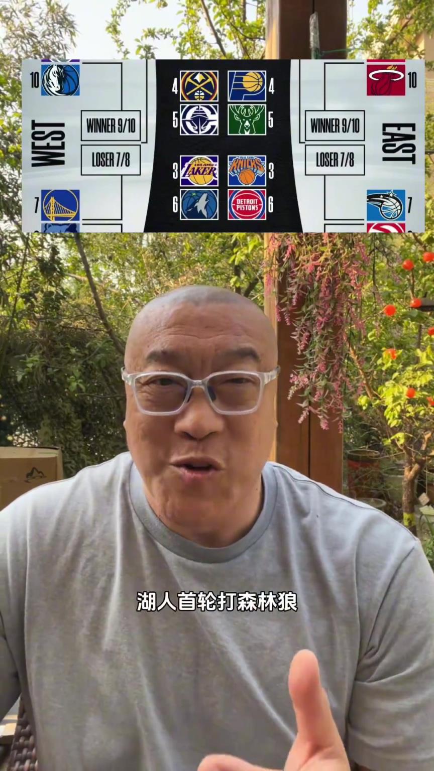 湖人打森林狼！馬健：只要東契奇像上賽季打戈貝爾那樣就行