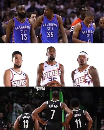 太陽(yáng)三巨頭徹底失??？美媒：杜蘭特的三巨頭球隊(duì)總是一樣的結(jié)局？
