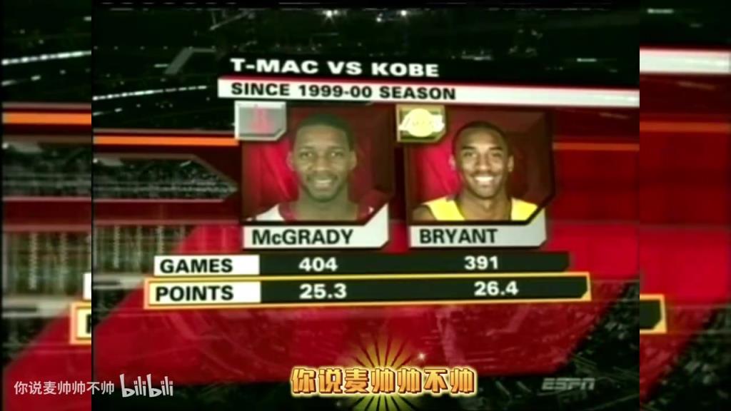兩大王牌！07年火箭湖人賽前，轉(zhuǎn)播商放上了科比和麥迪的對(duì)比！
